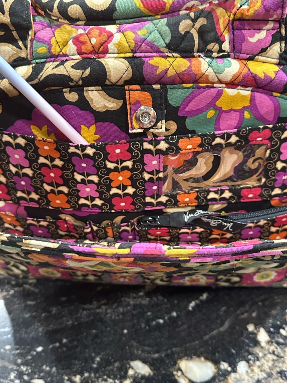 Vera Bradley Quilted Laptop Bag”Suzani” - Picture 14 of 14